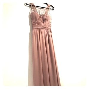 *EUC* Little Mistress Dusty Rose Maxi Dress